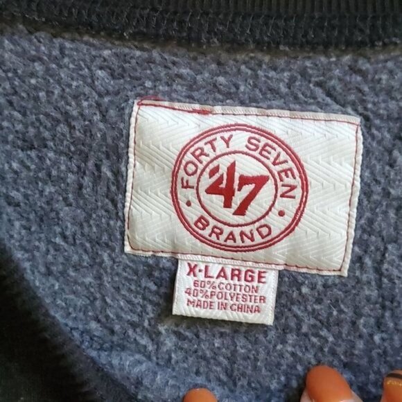 47 Brand Camo Embroidered Oklahoma City OKC Logo Long Sleeve Sz XL Sweatshirt - Picture 4 of 12